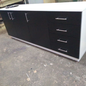 Mueble Bajo 1.20m - Triple Puerta y Bacha - Combinado - Image 1