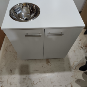 Mueble Bajo 1m - Puertas y Bacha - Blanco - Image 1