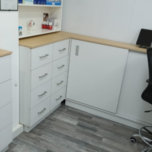 Mueble Bajo 1.20m - En L con Puerta Corrediza - Combinado - Image 1
