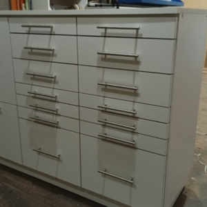 Mueble Bajo 1.20m - Múltiples Cajones - Blanco - Image 1