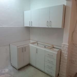 mueble bajo mesada en L 1m x 50 cm - color blanco - Image 1
