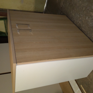 Mueble Archivador 1m - Estante y Puertas Batientes - Roble Kendall - Image 1
